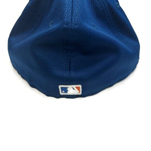 59Fifty New Era Size 7 5/8 New York Mets Fitted Hat Cap Blue Orange - Picture 4 of 7